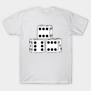 Dice 666 Board Game Tabletop Gambling T-Shirt